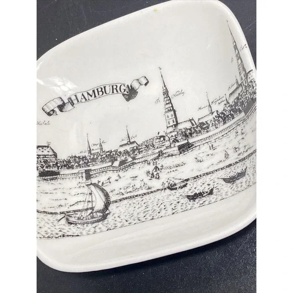 Vintage Royal Porzellan Bavaria KPM Germany Hamburg White Dish - Picture 8 of 10